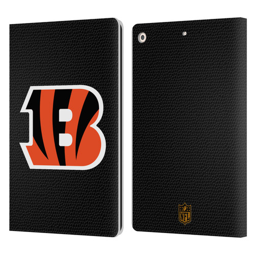 NFL Cincinnati Bengals Logo Football Leather Book Wallet Case Cover For Apple iPad 10.2 2019/2020/2021