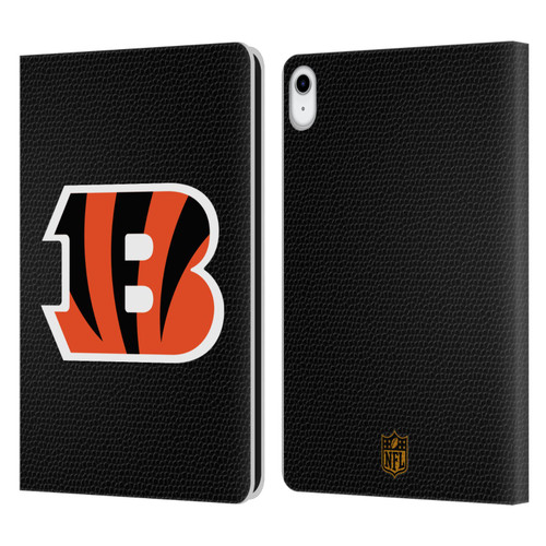 NFL Cincinnati Bengals Logo Football Leather Book Wallet Case Cover For Apple iPad 10.9 2022/2025