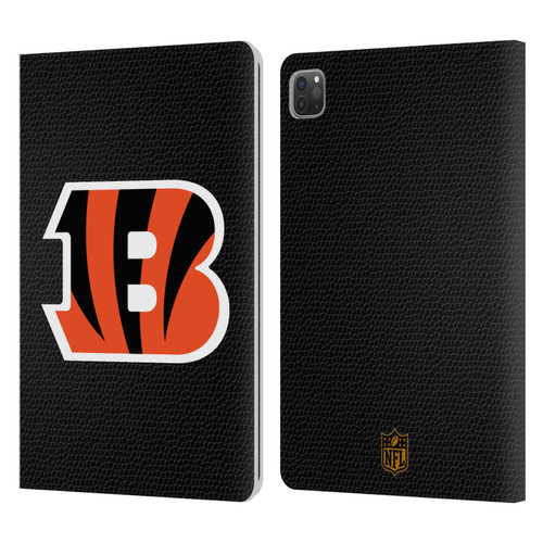NFL Cincinnati Bengals Logo Football Leather Book Wallet Case Cover For Apple iPad Pro 11 2020 / 2021 / 2022