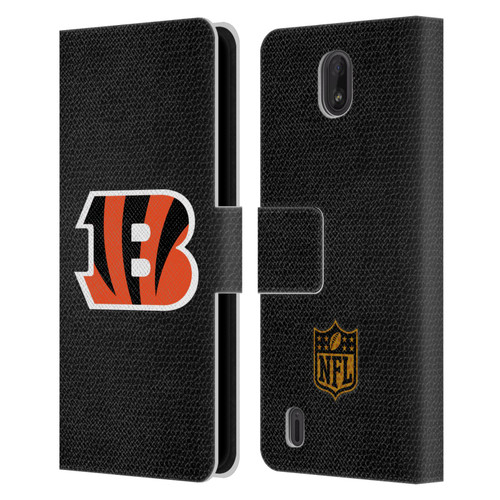 NFL Cincinnati Bengals Logo Football Leather Book Wallet Case Cover For Nokia C01 Plus/C1 2nd Edition