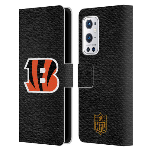 NFL Cincinnati Bengals Logo Football Leather Book Wallet Case Cover For OnePlus 9 Pro