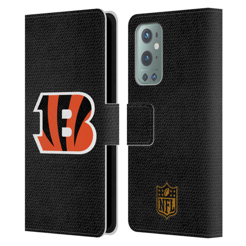 NFL Cincinnati Bengals Logo Football Leather Book Wallet Case Cover For OnePlus 9