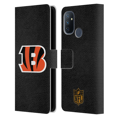 NFL Cincinnati Bengals Logo Football Leather Book Wallet Case Cover For OnePlus Nord N100
