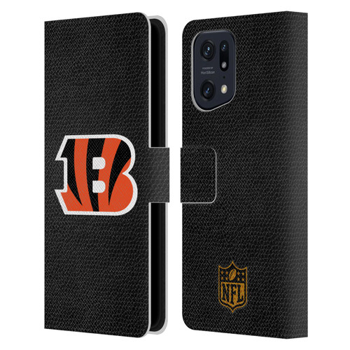 NFL Cincinnati Bengals Logo Football Leather Book Wallet Case Cover For OPPO Find X5