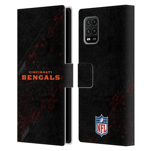 NFL Cincinnati Bengals Logo Blur Leather Book Wallet Case Cover For Xiaomi Mi 10 Lite 5G