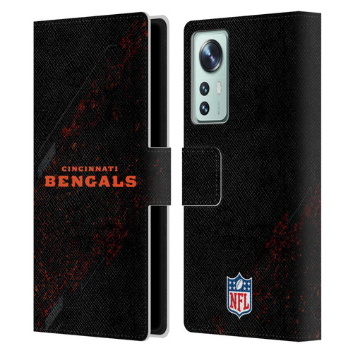 NFL Cincinnati Bengals Logo Blur Leather Book Wallet Case Cover For Xiaomi 12