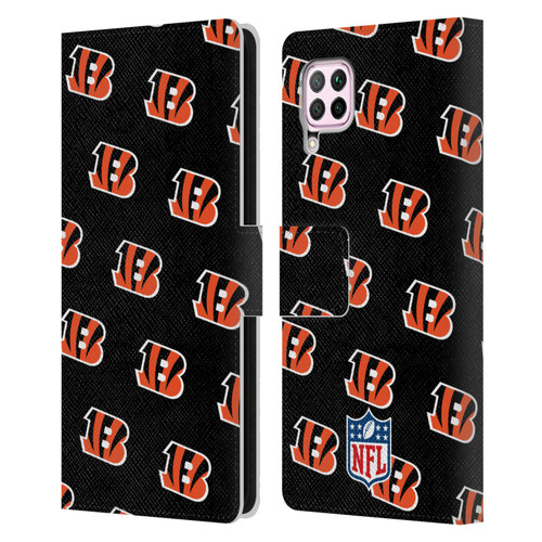 NFL Cincinnati Bengals Artwork Patterns Leather Book Wallet Case Cover For Huawei Nova 6 SE / P40 Lite