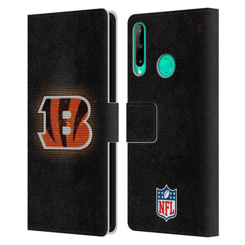 NFL Cincinnati Bengals Artwork LED Leather Book Wallet Case Cover For Huawei P40 lite E