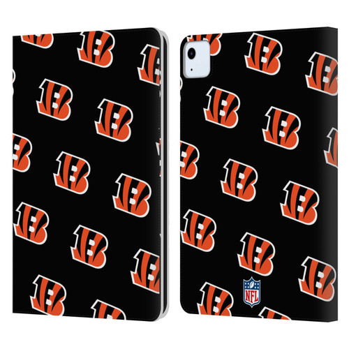 NFL Cincinnati Bengals Artwork Patterns Leather Book Wallet Case Cover For Apple iPad Air 11 2020/2022/2024