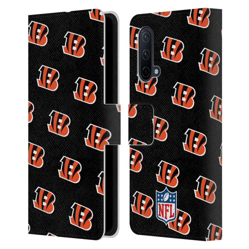 NFL Cincinnati Bengals Artwork Patterns Leather Book Wallet Case Cover For OnePlus Nord CE 5G