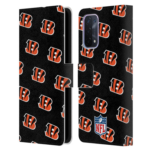 NFL Cincinnati Bengals Artwork Patterns Leather Book Wallet Case Cover For OPPO A54 5G