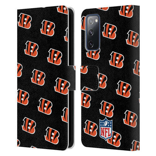 NFL Cincinnati Bengals Artwork Patterns Leather Book Wallet Case Cover For Samsung Galaxy S20 FE / 5G