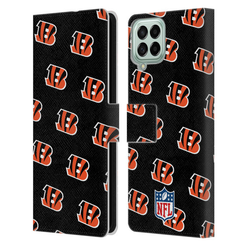 NFL Cincinnati Bengals Artwork Patterns Leather Book Wallet Case Cover For Samsung Galaxy M53 (2022)