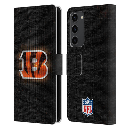 NFL Cincinnati Bengals Artwork LED Leather Book Wallet Case Cover For Samsung Galaxy S23+ 5G