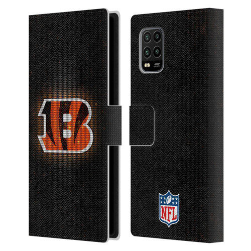 NFL Cincinnati Bengals Artwork LED Leather Book Wallet Case Cover For Xiaomi Mi 10 Lite 5G