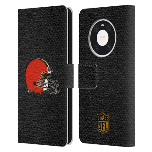 NFL Cleveland Browns Logo Football Leather Book Wallet Case Cover For Huawei Mate 40 Pro 5G