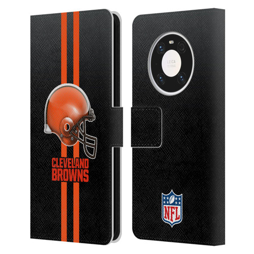 NFL Cleveland Browns Logo Helmet Leather Book Wallet Case Cover For Huawei Mate 40 Pro 5G
