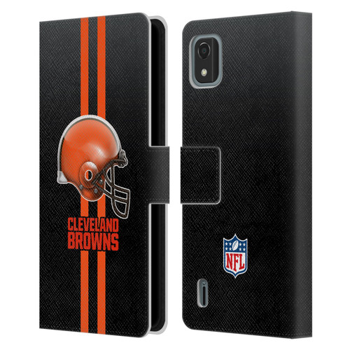 NFL Cleveland Browns Logo Helmet Leather Book Wallet Case Cover For Nokia C2 2nd Edition