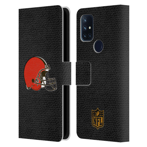 NFL Cleveland Browns Logo Football Leather Book Wallet Case Cover For OnePlus Nord N10 5G
