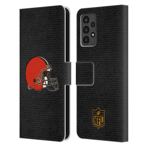 NFL Cleveland Browns Logo Football Leather Book Wallet Case Cover For Samsung Galaxy A13 (2022)