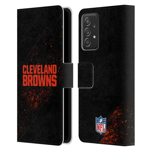 NFL Cleveland Browns Logo Blur Leather Book Wallet Case Cover For Samsung Galaxy A53 5G (2022)