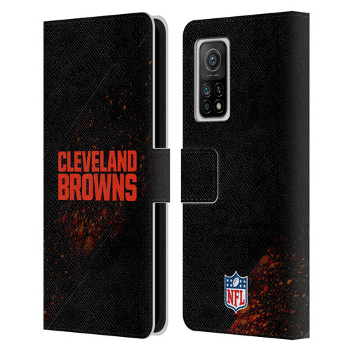 NFL Cleveland Browns Logo Blur Leather Book Wallet Case Cover For Xiaomi Mi 10T 5G