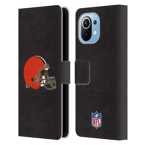 NFL Cleveland Browns Logo Plain Leather Book Wallet Case Cover For Xiaomi Mi 11