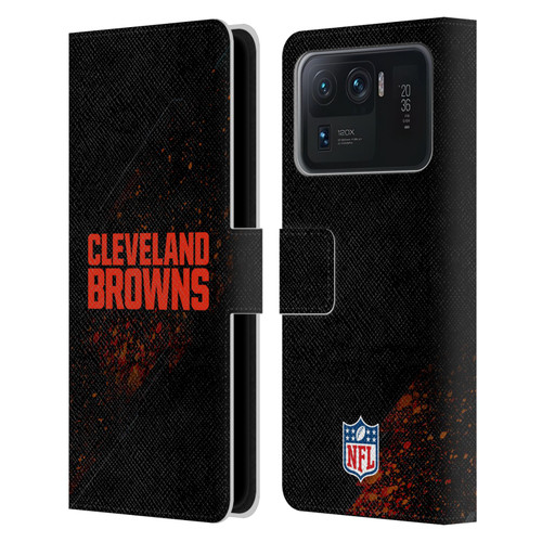 NFL Cleveland Browns Logo Blur Leather Book Wallet Case Cover For Xiaomi Mi 11 Ultra