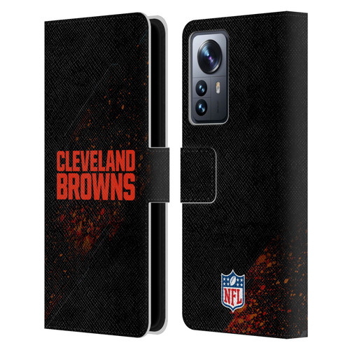 NFL Cleveland Browns Logo Blur Leather Book Wallet Case Cover For Xiaomi 12 Pro