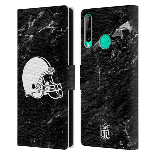 NFL Cleveland Browns Artwork Marble Leather Book Wallet Case Cover For Huawei P40 lite E