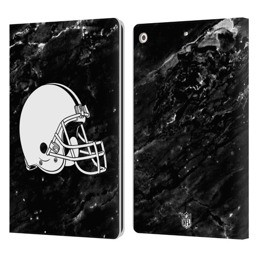 NFL Cleveland Browns Artwork Marble Leather Book Wallet Case Cover For Apple iPad 10.2 2019/2020/2021