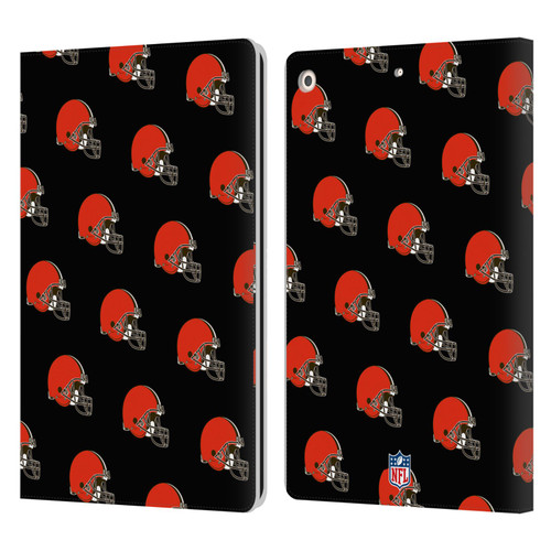NFL Cleveland Browns Artwork Patterns Leather Book Wallet Case Cover For Apple iPad 10.2 2019/2020/2021