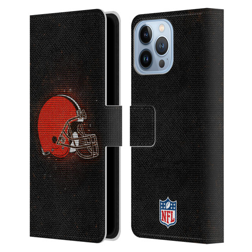 NFL Cleveland Browns Artwork LED Leather Book Wallet Case Cover For Apple iPhone 13 Pro Max