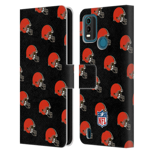 NFL Cleveland Browns Artwork Patterns Leather Book Wallet Case Cover For Nokia G11 Plus