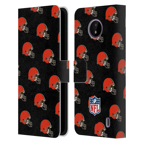 NFL Cleveland Browns Artwork Patterns Leather Book Wallet Case Cover For Nokia C10 / C20