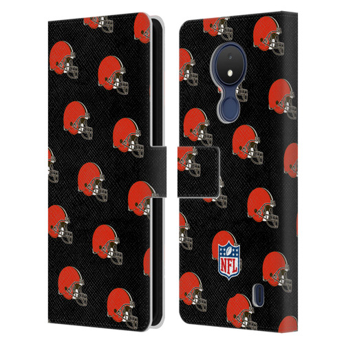 NFL Cleveland Browns Artwork Patterns Leather Book Wallet Case Cover For Nokia C21