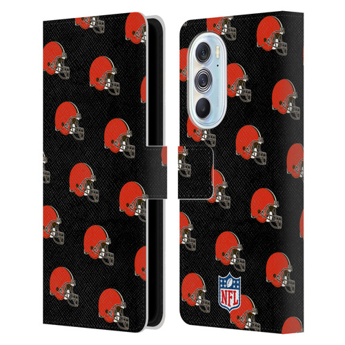 NFL Cleveland Browns Artwork Patterns Leather Book Wallet Case Cover For Motorola Edge X30