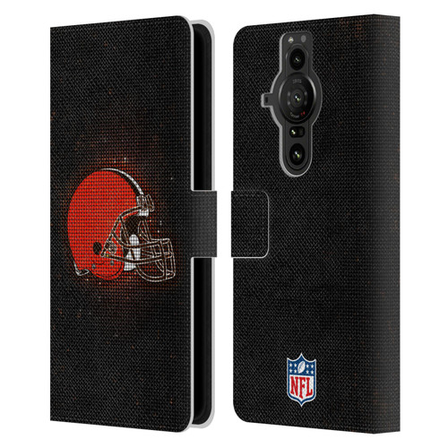NFL Cleveland Browns Artwork LED Leather Book Wallet Case Cover For Sony Xperia Pro-I