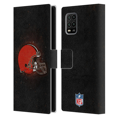 NFL Cleveland Browns Artwork LED Leather Book Wallet Case Cover For Xiaomi Mi 10 Lite 5G