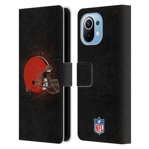 NFL Cleveland Browns Artwork LED Leather Book Wallet Case Cover For Xiaomi Mi 11