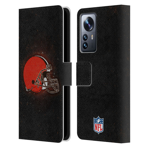 NFL Cleveland Browns Artwork LED Leather Book Wallet Case Cover For Xiaomi 12 Pro