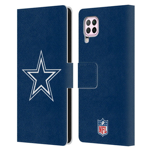 NFL Dallas Cowboys Logo Plain Leather Book Wallet Case Cover For Huawei Nova 6 SE / P40 Lite