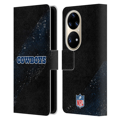 NFL Dallas Cowboys Logo Blur Leather Book Wallet Case Cover For Huawei P50 Pro