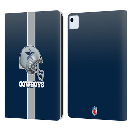 NFL Dallas Cowboys Logo Helmet Leather Book Wallet Case Cover For Apple iPad Air 2020 / 2022