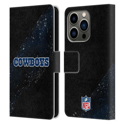 NFL Dallas Cowboys Logo Blur Leather Book Wallet Case Cover For Apple iPhone 14 Pro