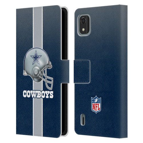 NFL Dallas Cowboys Logo Helmet Leather Book Wallet Case Cover For Nokia C2 2nd Edition