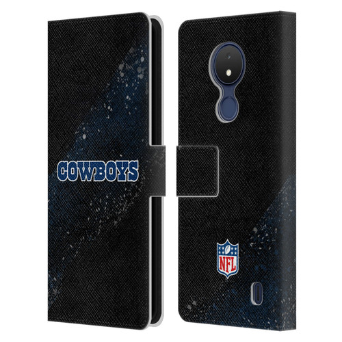 NFL Dallas Cowboys Logo Blur Leather Book Wallet Case Cover For Nokia C21
