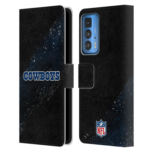 NFL Dallas Cowboys Logo Blur Leather Book Wallet Case Cover For Motorola Edge 20 Pro