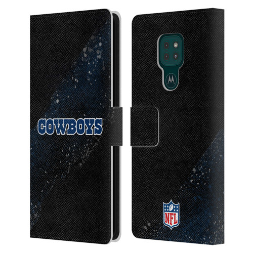 NFL Dallas Cowboys Logo Blur Leather Book Wallet Case Cover For Motorola Moto G9 Play