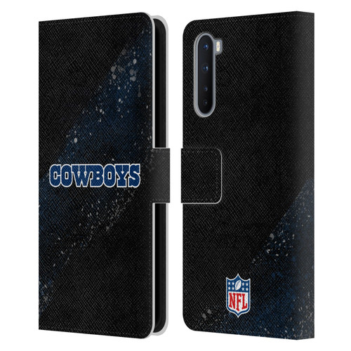 NFL Dallas Cowboys Logo Blur Leather Book Wallet Case Cover For OnePlus Nord 5G